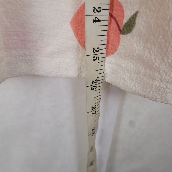 Peaches & Cream Pink Cream Pajama Set Size XL Retro Loungewear Satin Trim - Picture 11 of 13